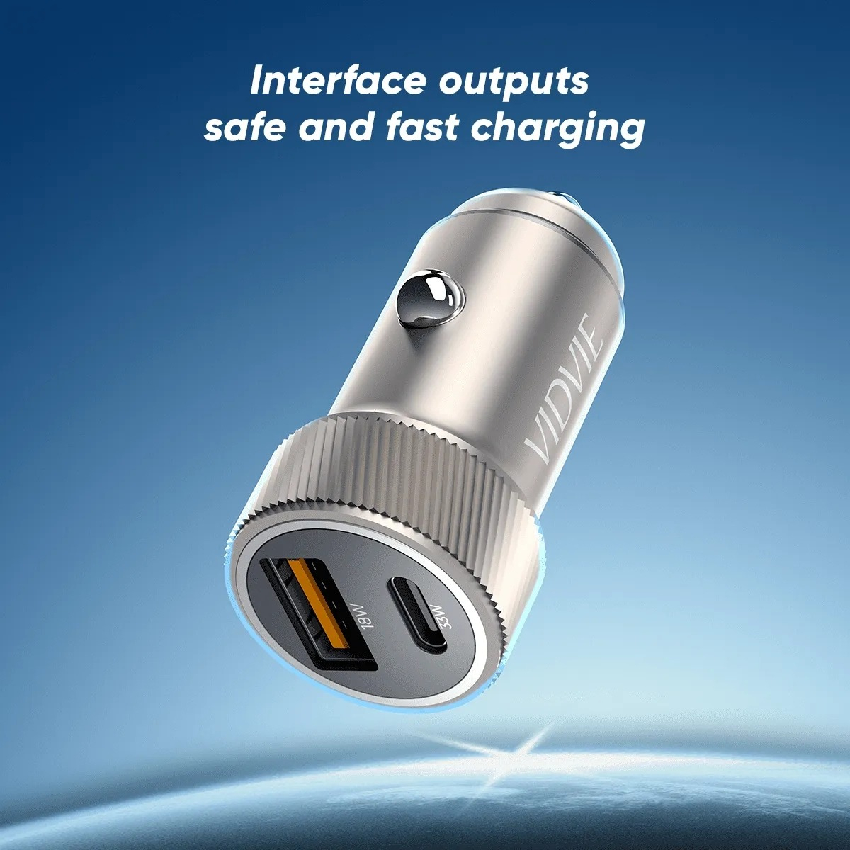 CARGADOR AUTO ADAPTADOR CARGA RÁPIDA 33W TIPOC 18W USB 12-24 GRIS CC542 - 3