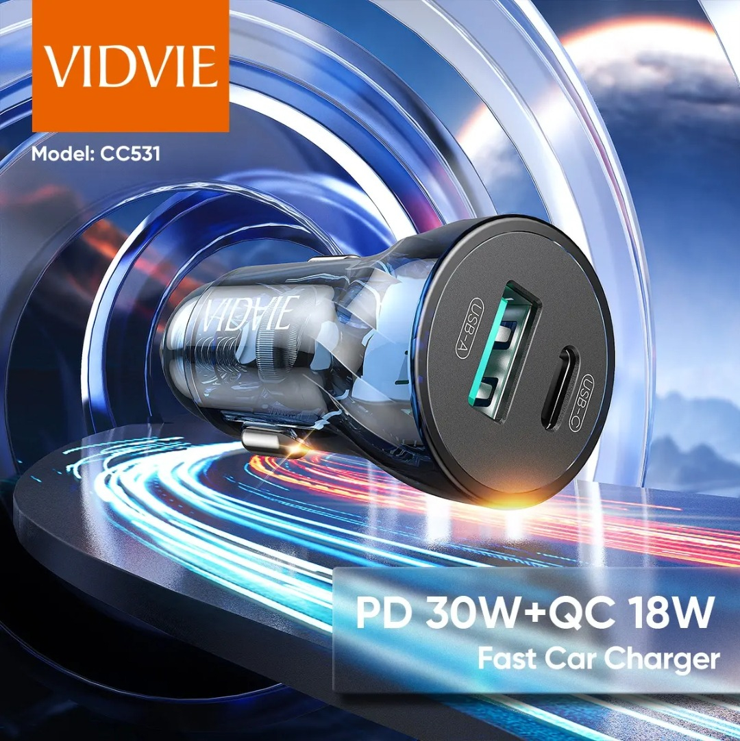 ADAPTADOR AUTO CARGADOR CARGA RÁPIDA 30W TIPOC 18W USB 12-24 GRIS CC531 - 6