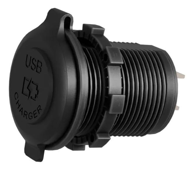 CARGADOR DOBLE USB 18W TYPE C 30W CON VOLTIMETRO 12-24V - 5
