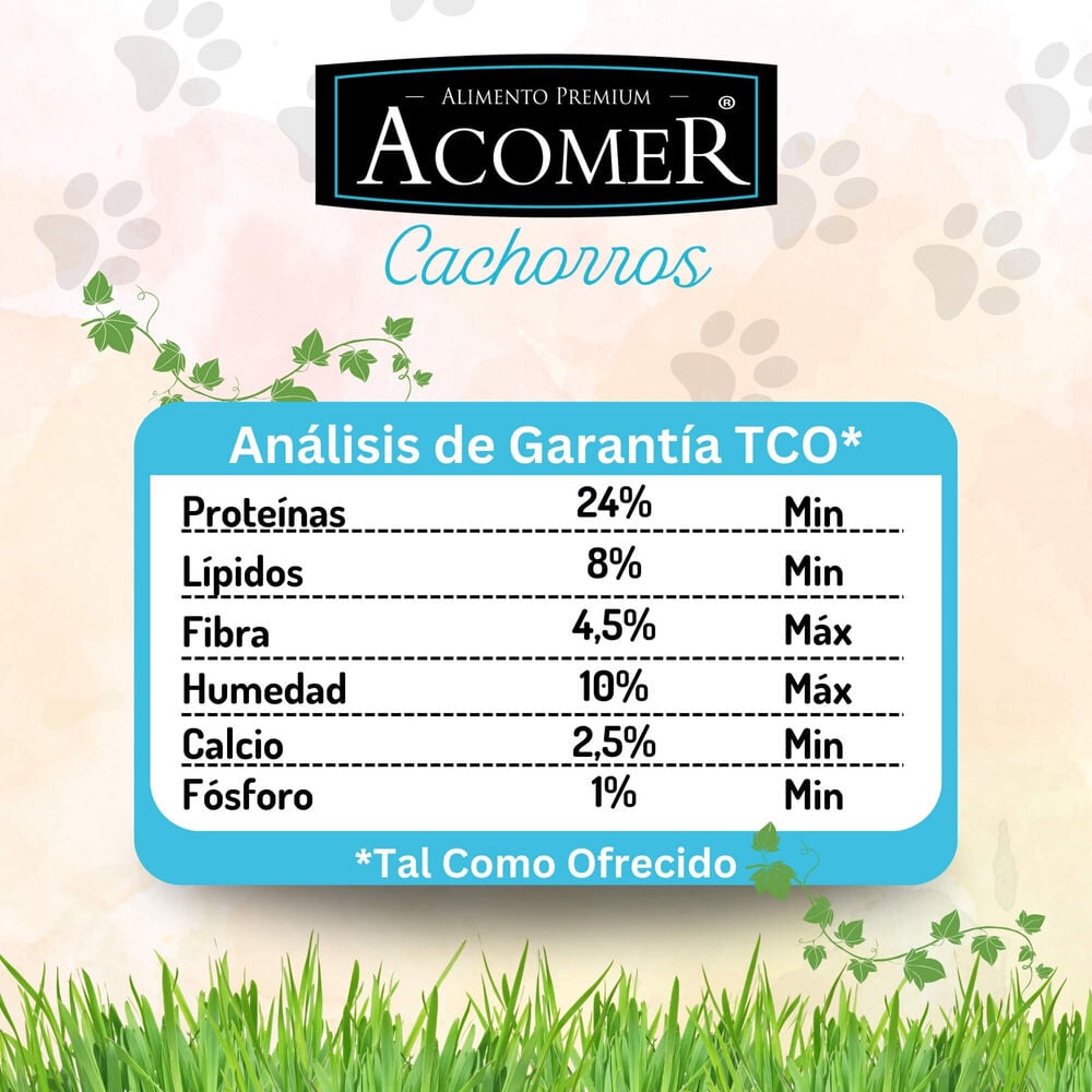 ALIMENTO SECO PERROS CACHORRO ACOMER SABOR CARNE 10 KG - 3