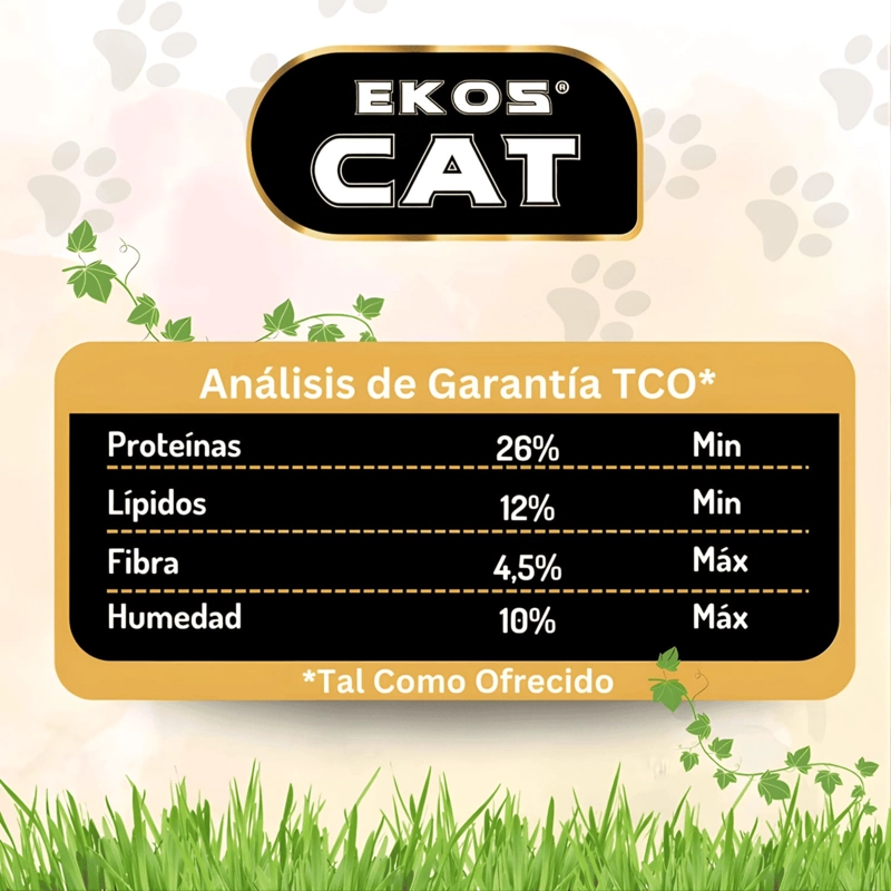 ALIMENTO SECO GATOS ADULTO EKOSCAT SABOR CARNE 10 KG - 4