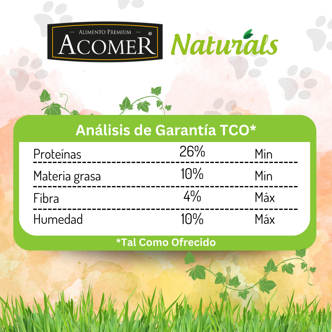 ALIMENTO SECO PERROS ADULTO ACOMER 22 KG NATURALS - 3