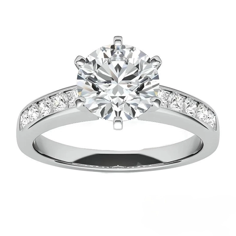 ANILLO MOISSANITAS VVS1 CORTE BRILLANTE - 1