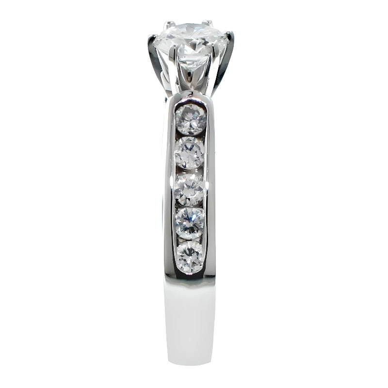 ANILLO MOISSANITAS VVS1 CORTE BRILLANTE - 2