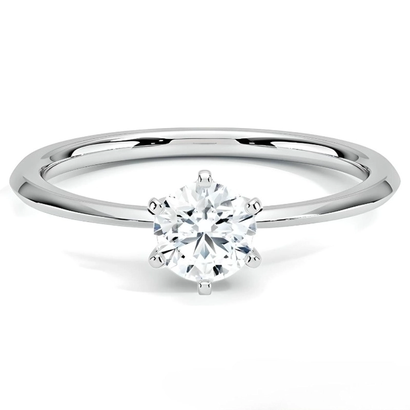ANILLO SOLITARIO PETITE FIT DE 0.5 - 1
