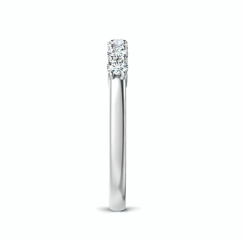 ANILLO CON SIETE BRILLANTES MOISSANITA - 2