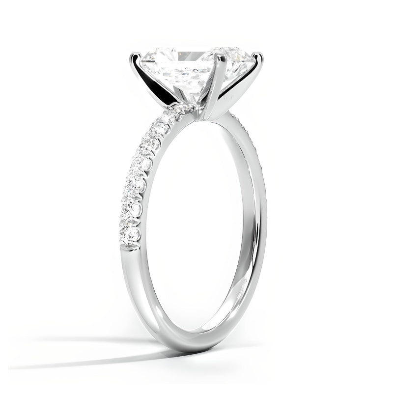 ANILLO DE COMPROMISO BOOMZAIR MOISSANITA VVS1 D CORTE RADIANT 3.0 CT - 3