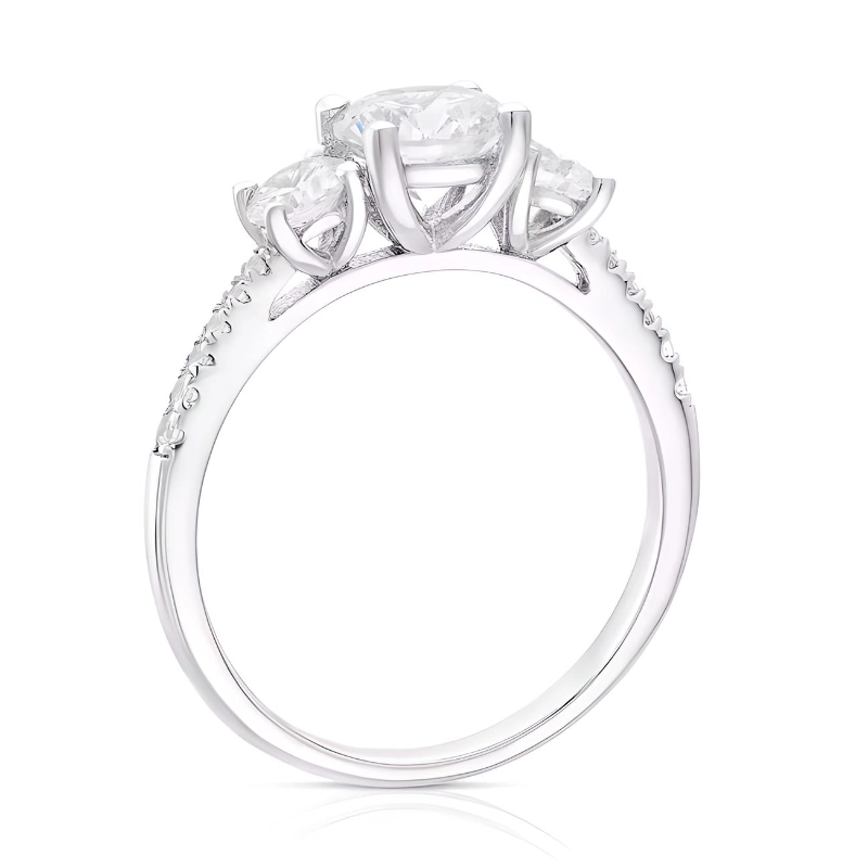 ANILLO DE COMPROMISO EN TRILOGIA DE MOISSANITAS - 2