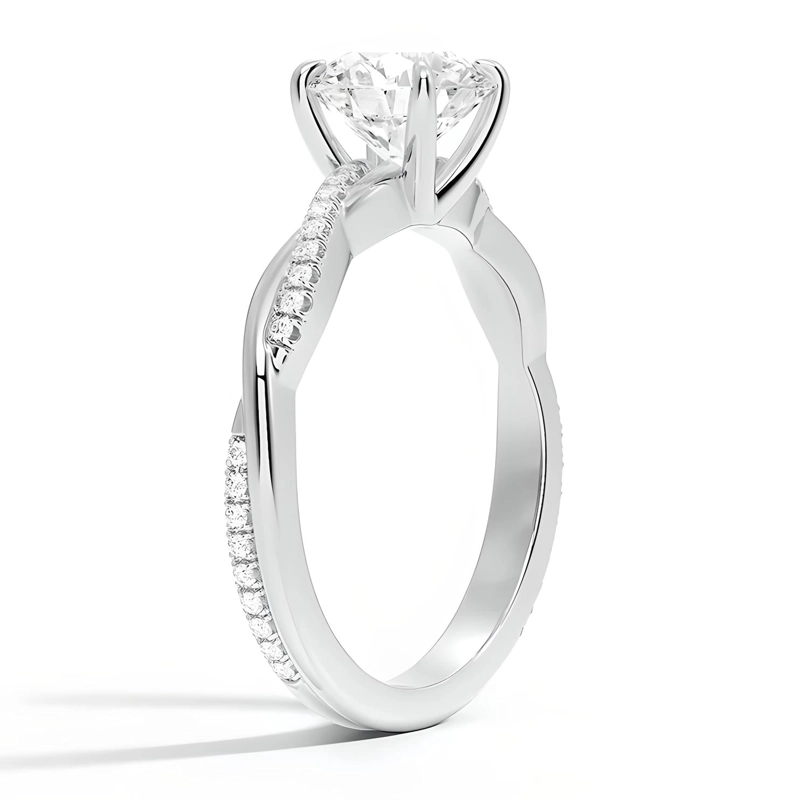 ANILLO DE COMPROMISO ESTILO TRENZADO - 3