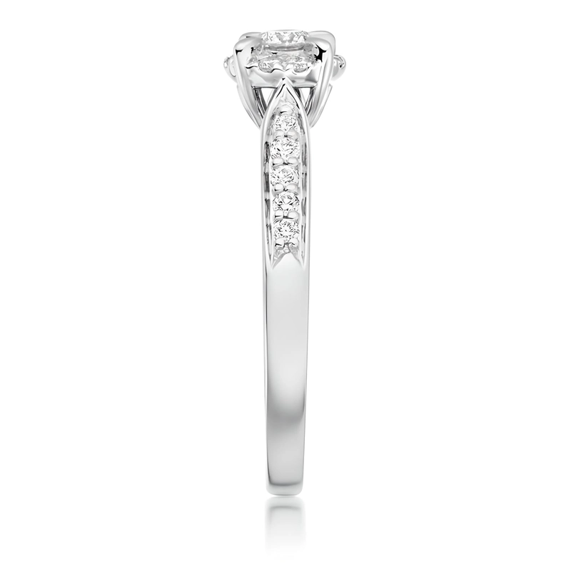 ANILLO DE COMPROMISO CON HALO - 2