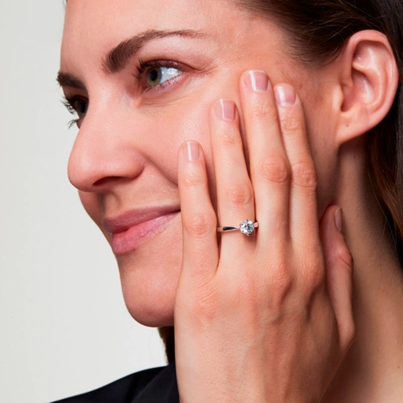 ANILLO CON BRILLANTE SOLITARIO DE 2.0 CT - 2