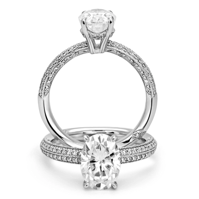 ANILLO DE COMPROMISO TACORI OVAL HERITAGE - 1