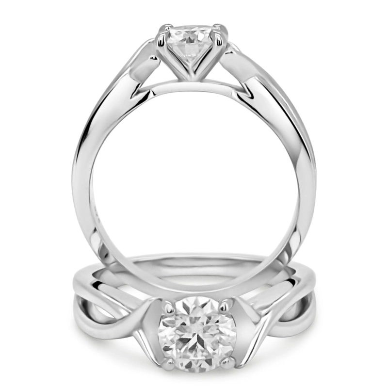 ANILLO DE COMPROMISO ELEGANCE FLOW - 1