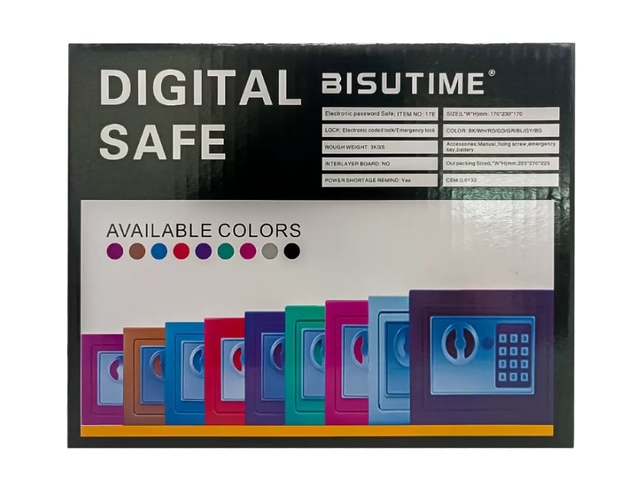 CAJA SEGURIDAD FUERTE DIGITAL SAFEWELL LLAVES - 1