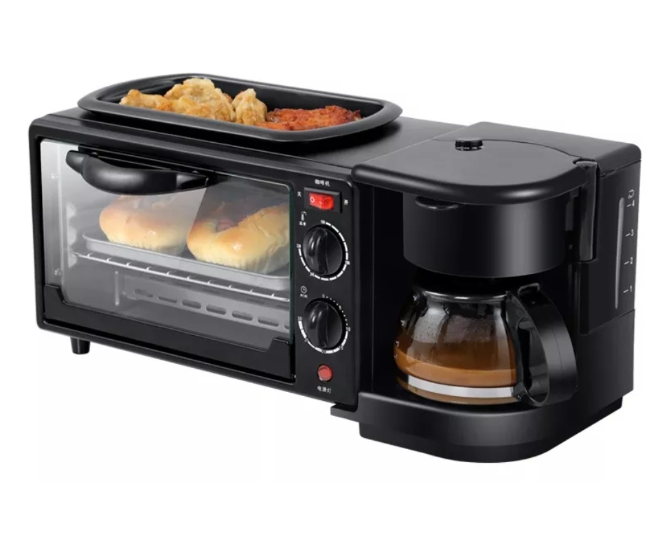 MAQUINA 3 EN 1 CAFETERA, TOSTADORA Y PLANCHA - 1