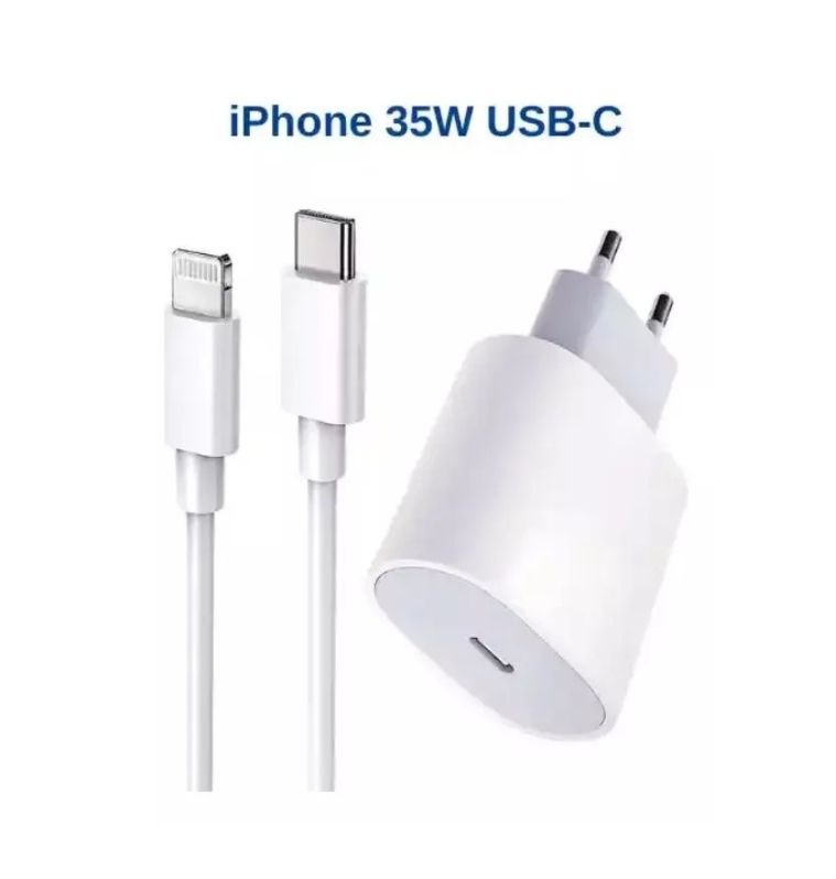 CARGADOR COMPATIBLE 35W CARGA RAPIDA USB-C LIGHTNING - 2