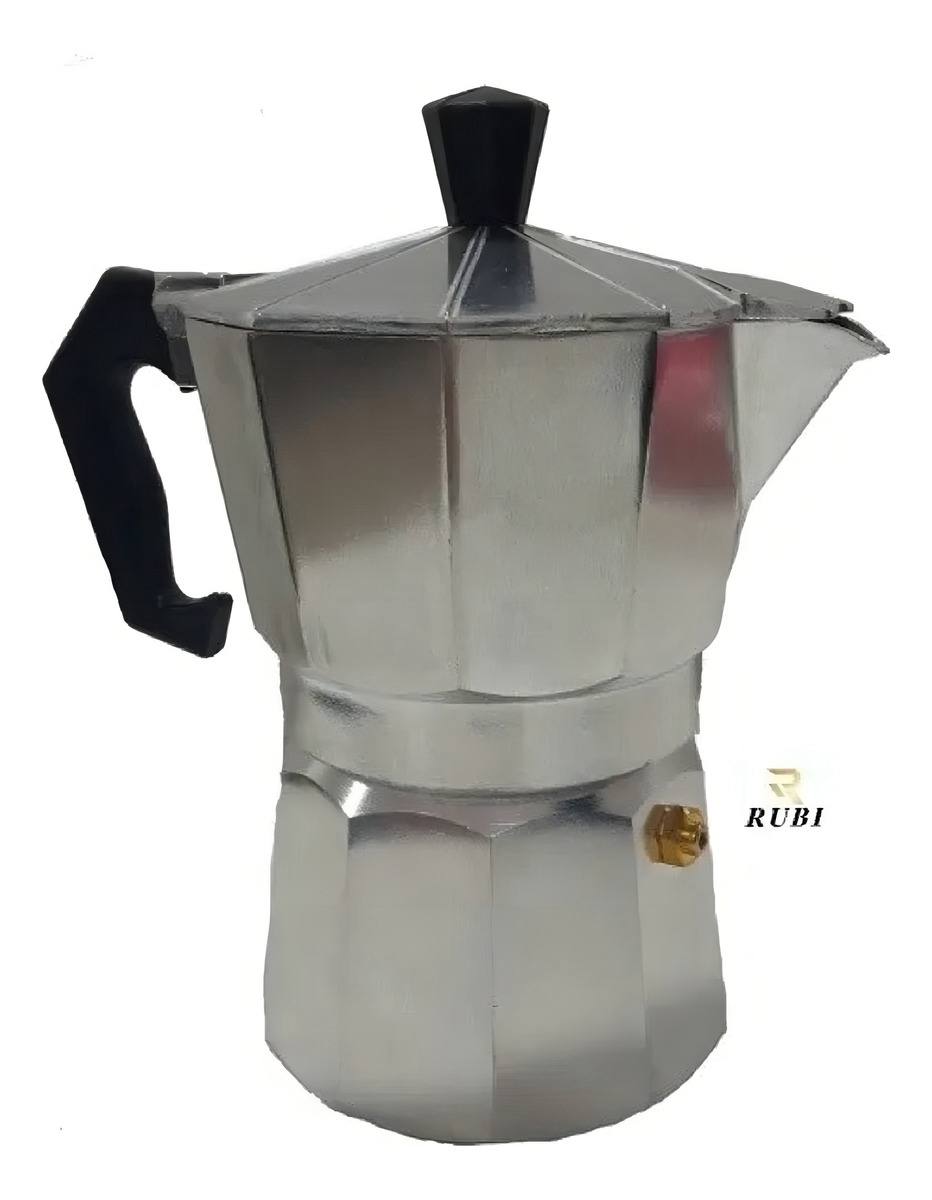 CAFETERA EXPRESSO CAFETERA ITALIANA COLOR GRIS 6 TAZAS - 1