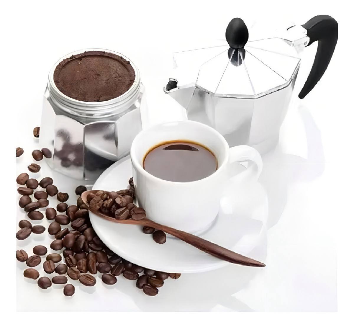 CAFETERA ITALIANA 3 TAZAS XPRESSO PORTATIL CAFE  GRIS - 3