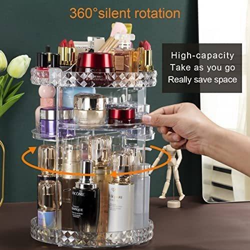 ORGANIZADOR 360 COSMETICOS ACRILICO COSMETIQUEROS MAQUILLAJE - 1