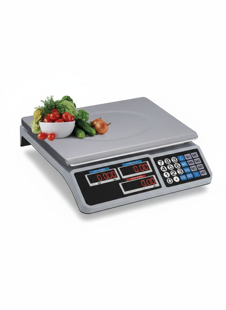 BALANZA DIGITAL PESO/PRECIO 34 X 23 CM 30 KG BLANCO - 2