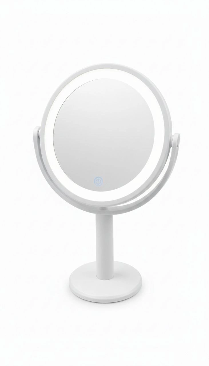 ESPEJO PARA MAQUILLAJE COSMETICO 20 LUCES LED ROTA 360 - 2