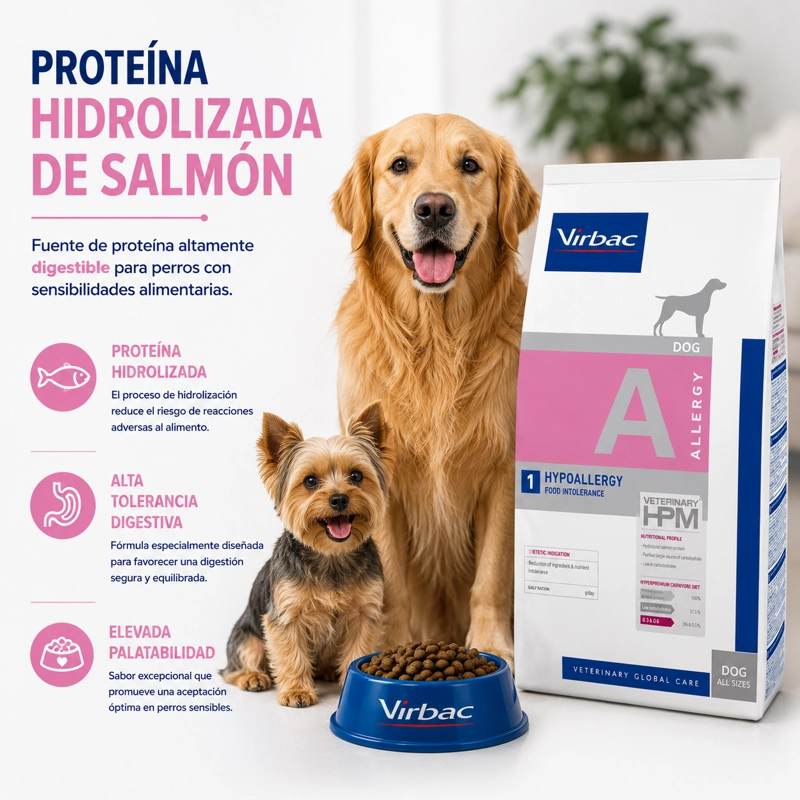 ALIMENTO SECO PERROS VIRBAC 3 KG HPM DOG ALLERGY - 2