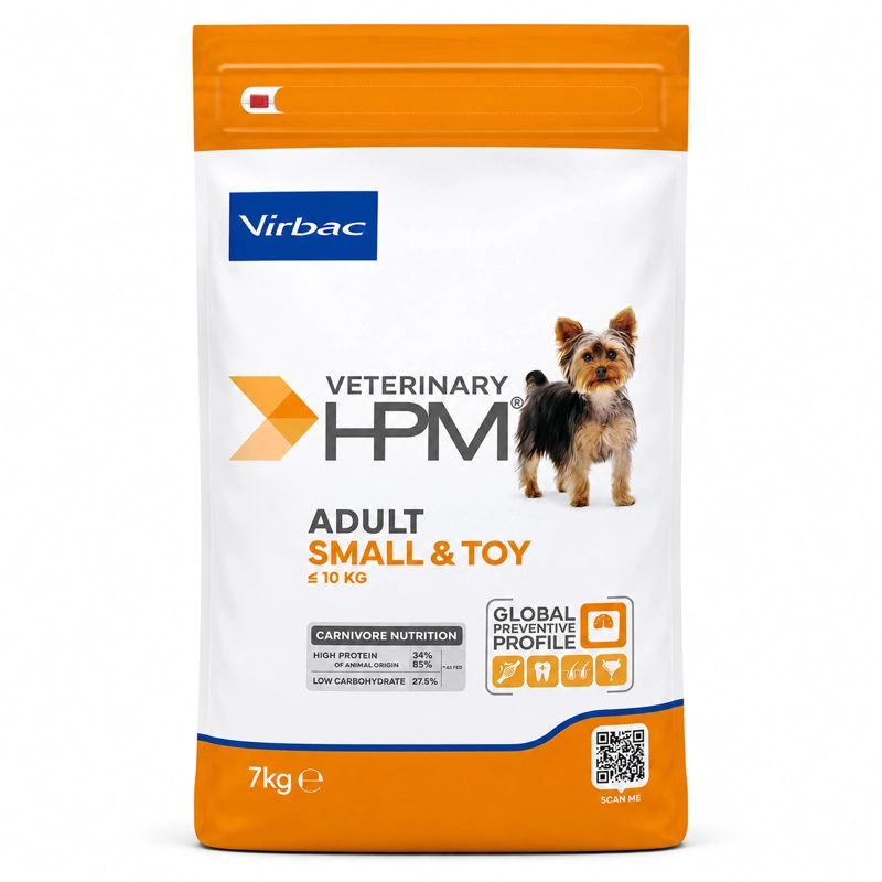 ALIMENTO SECO PERROS ADULTO VIRBAC 7 KG HPM DOG SMALL TOY - 1