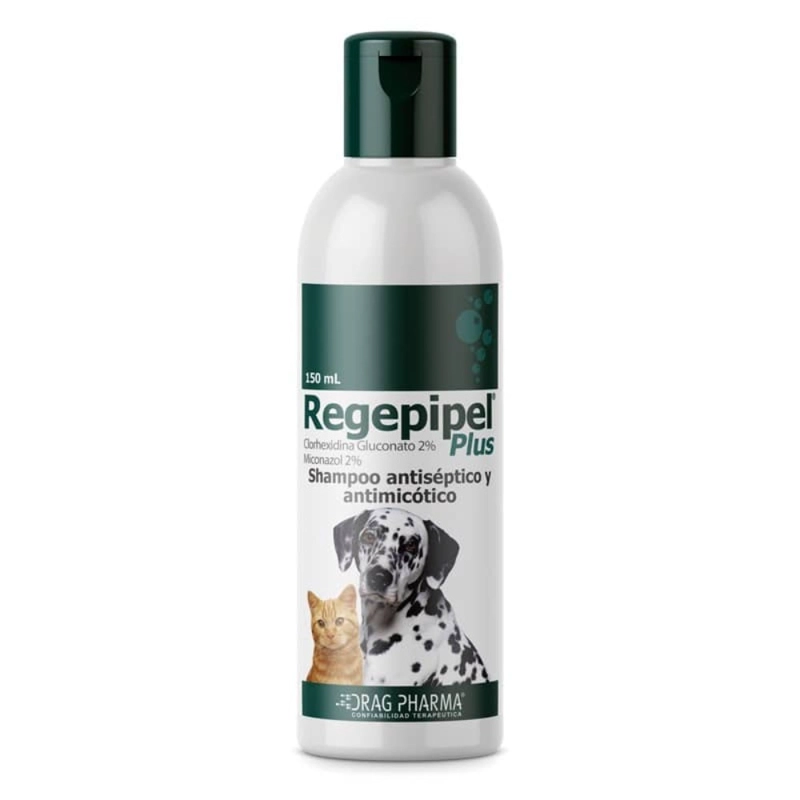 REGEPIPEL PLUS SHAMPOO PARA PERROS Y GATOS DRAGPHARMA 150 ML - 1