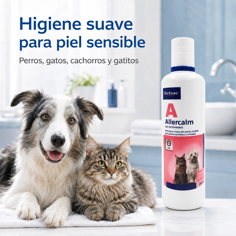 SHAMPOO PERROS VIRBAC ALLERCALM 250 ML - 2