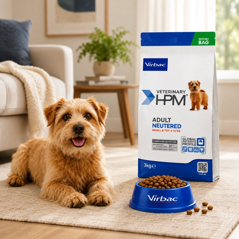 ALIMENTO SECO PERROS ADULTO VIRBAC 3 KG HPM DOG NEUTERED SMALL TOY - 5