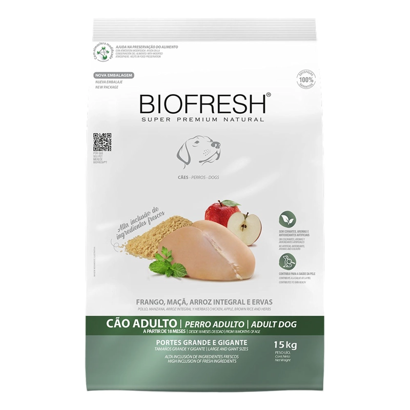 BIOFRESH ADULTO RAZA GRANDE Y GIGANTE 15KG - 1