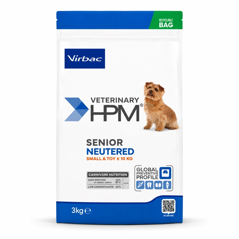 ALIMENTO SECO PERROS SENIOR VIRBAC 3 KG HPM DOG NEUTERED SMALL TOY - 1