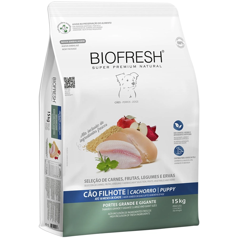 ALIMENTO SECO PERROS CACHORRO BIOFRESH RAZA GRANDE 15 KG - 3