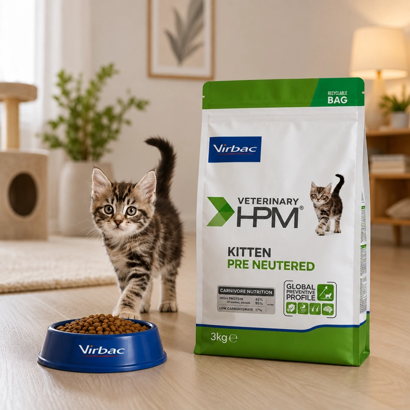ALIMENTO SECO GATOS VIRBAC 3 KG HPM BABY PRE NEUTERED CAT - 5