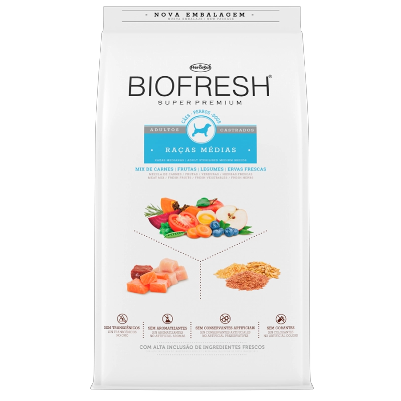 BIOFRESH ADULTO CASTRADO RAZA MEDIANA 10,1 KG - 1