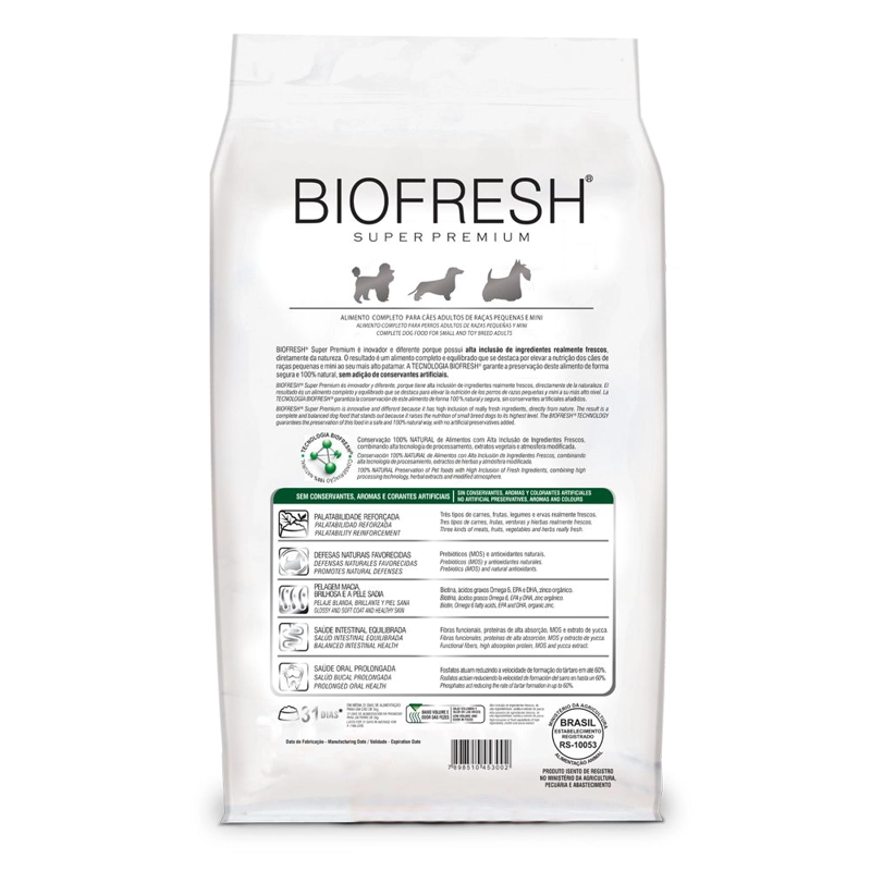 BIOFRESH ADULTO RAZA PEQUEÑA Y MINI 3 KG - 2