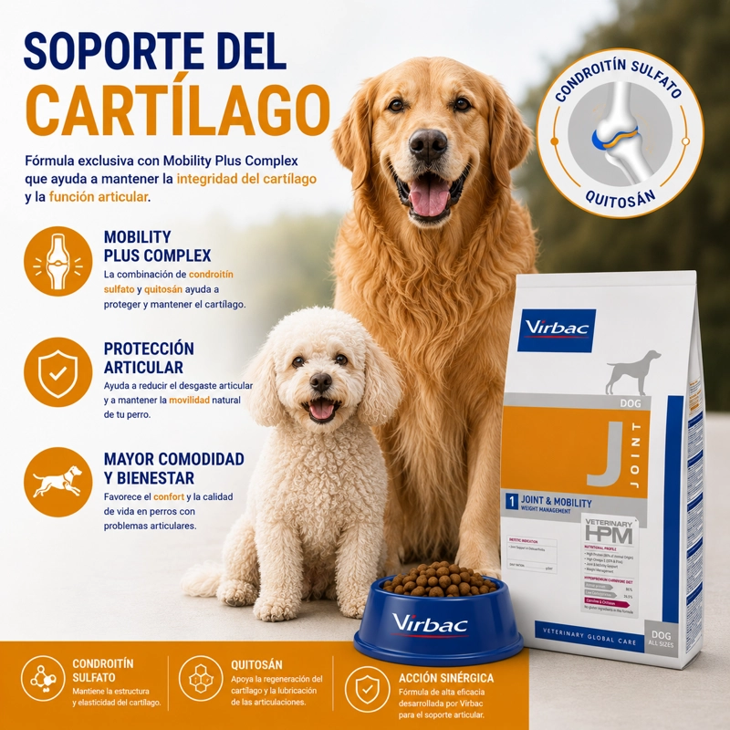 ALIMENTO SECO PERROS VIRBAC 12 KG HPM DOG JOINT MOBILITY - 3