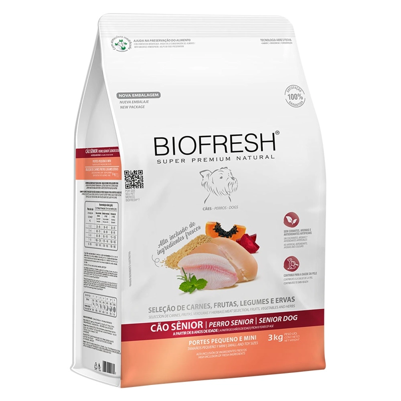 BIOFRESH SENIOR RAZA PEQUEÑA Y MINI 3 KG - 3