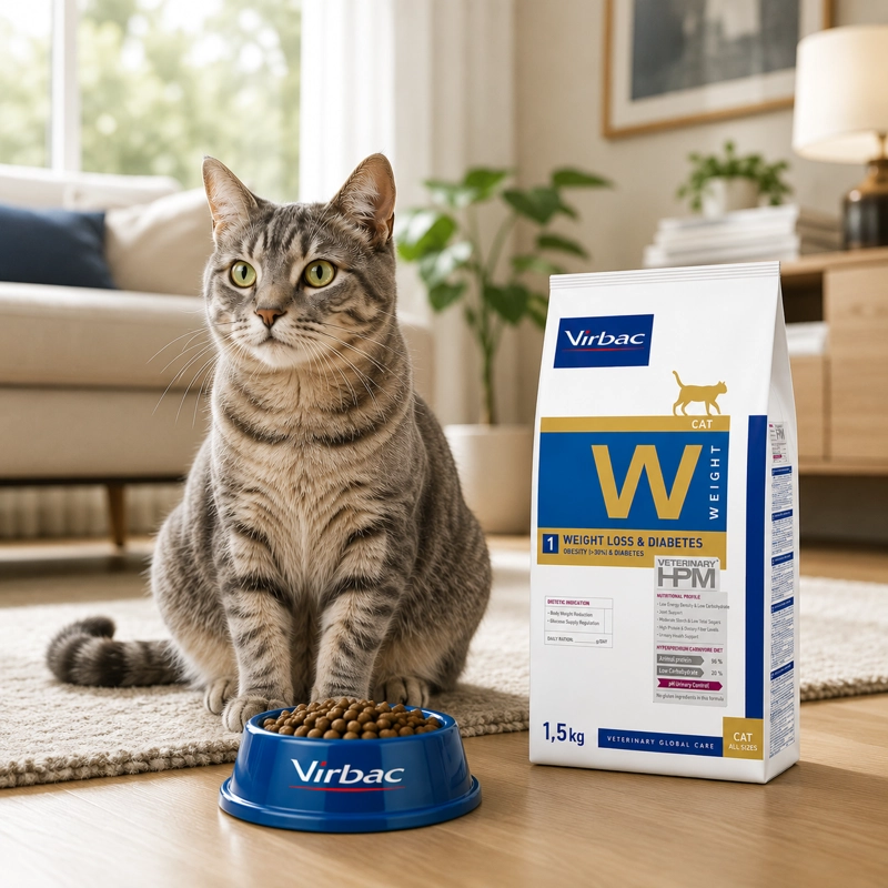 ALIMENTO SECO GATOS VIRBAC 1.5 KG HPM 1 CAT WEIGHT LOSS DIABETES - 5
