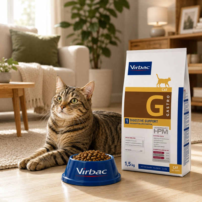 ALIMENTO SECO GATOS VIRBAC 1.5 KG HPM CAT DIGESTIVE SUPPORT GASTRO - 5