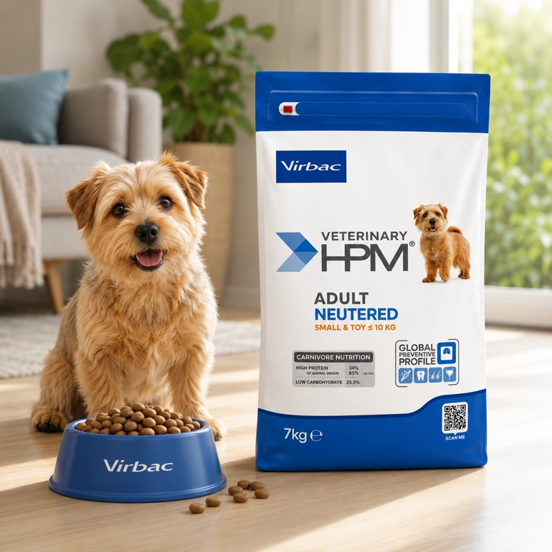ALIMENTO SECO PERROS ADULTO VIRBAC 7 KG HPM DOG NEUTERED SMALL TOY - 5