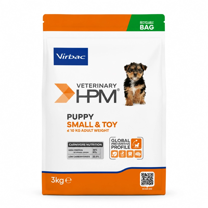 ALIMENTO SECO PERROS VIRBAC 3 KG HPM DOG BABY SMALL TOY - 1