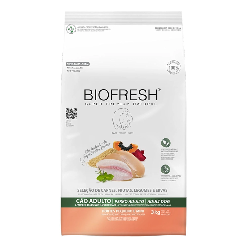 BIOFRESH ADULTO RAZA PEQUEÑA Y MINI 10 KG - 3