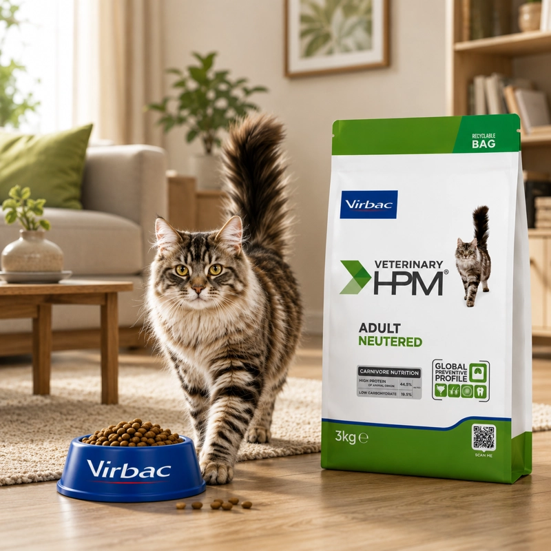 ALIMENTO SECO GATOS ADULTO VIRBAC 3 KG HPM NEUTERED CAT - 5