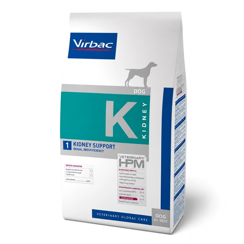ALIMENTO SECO PERROS 3 KG HPM VIRBAC DOG KIDNEY SUPPORT - 1
