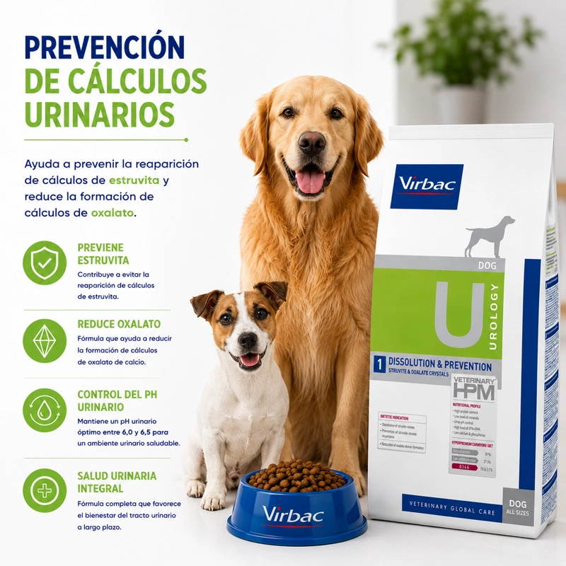 ALIMENTO SECO PERROS VIRBAC 12 KG HPM DOG UROLOGY DISSOLUTION PREVENTION - 3
