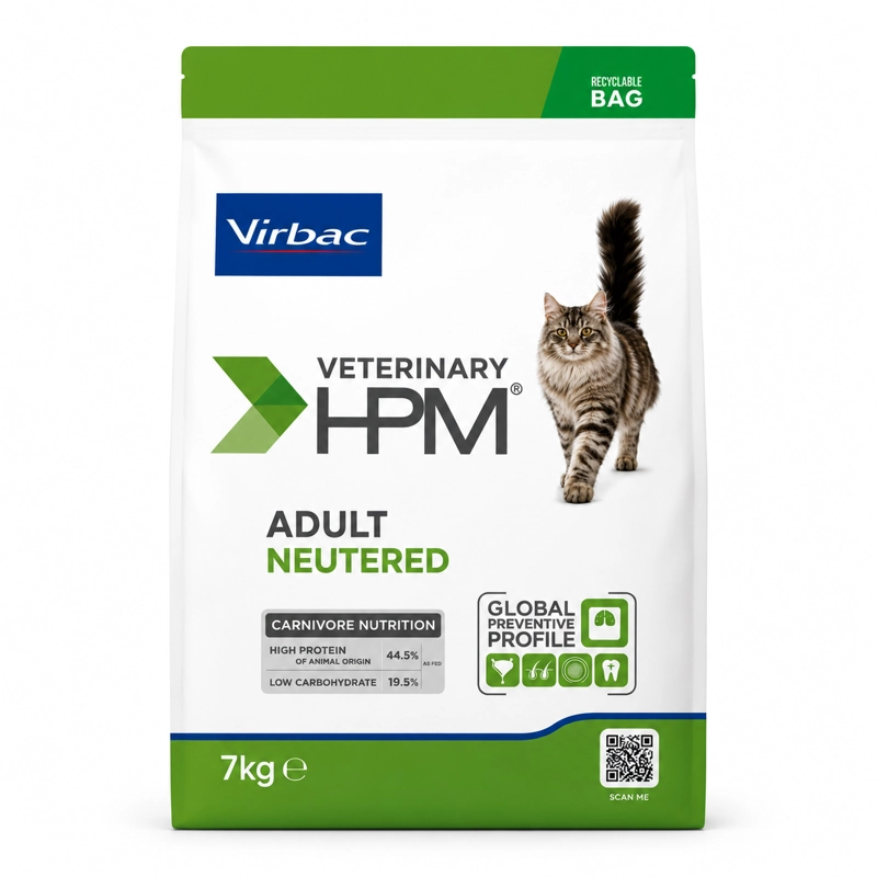 ALIMENTO SECO GATOS ADULTO VIRBAC 7 KG HPM NEUTERED CAT - 1