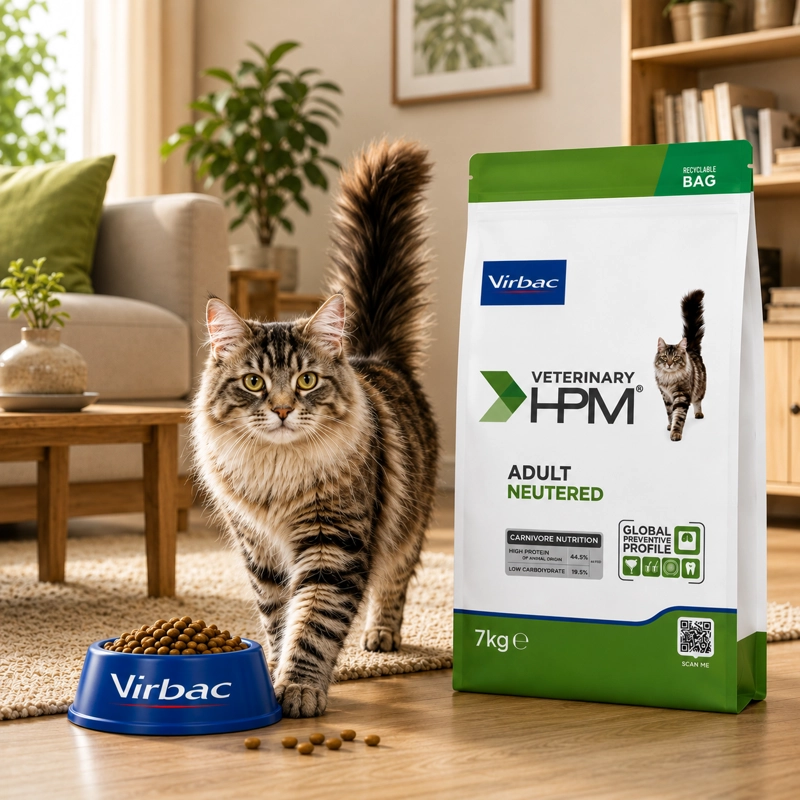 ALIMENTO SECO GATOS ADULTO VIRBAC 7 KG HPM NEUTERED CAT - 5