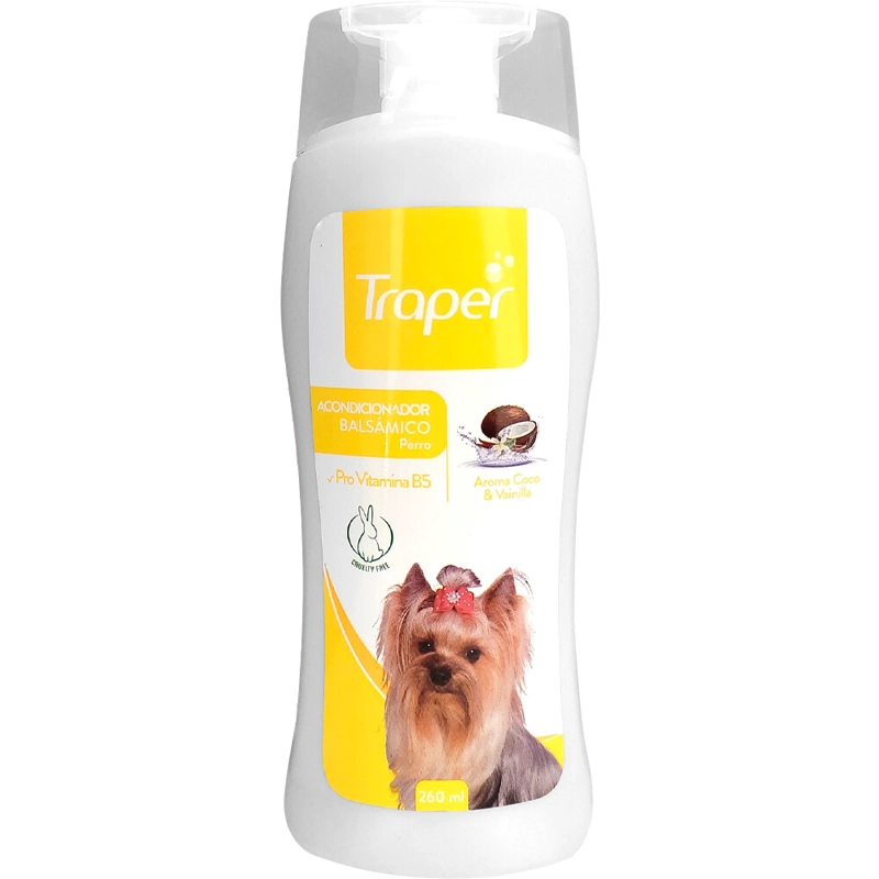ACONDICIONADOR AROMA COCO Y VAINILLA TRAPER 260 ML - 1