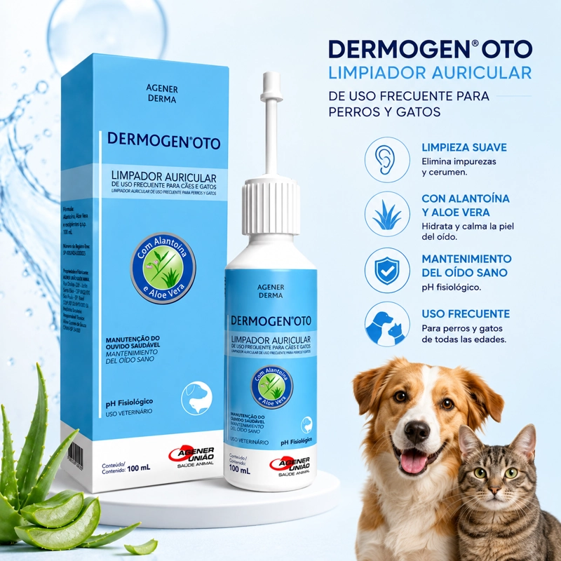 LIMPIA OIDOS PERROS GATOS DERMOGEN OTO LIMPIADOR OÍDOS 100 ML - 3